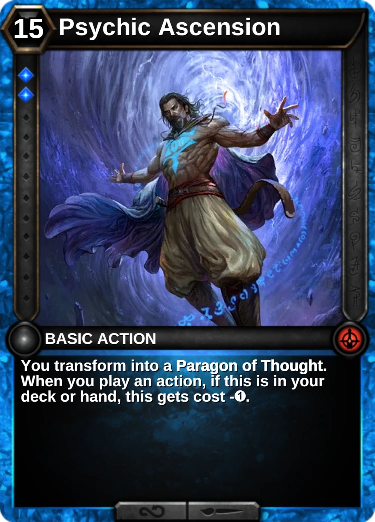 Psychic Ascension: the card