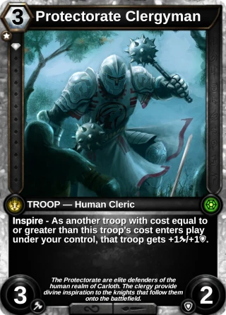 Protectorate Clergyman: the card this item changes