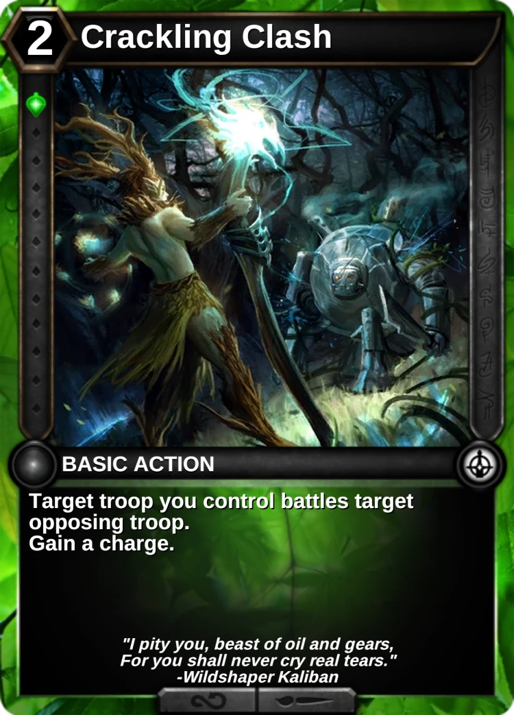 Crackling Clash: the card