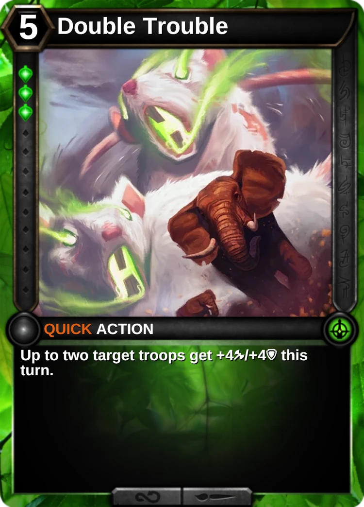 Double Trouble: the card