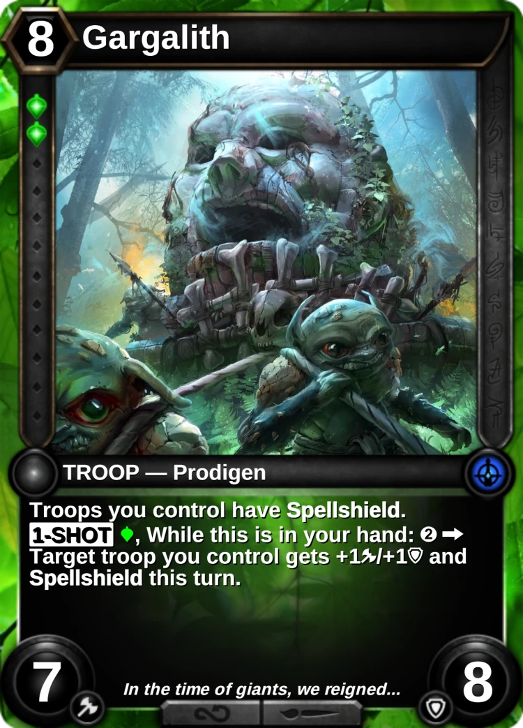 Gargalith: the card