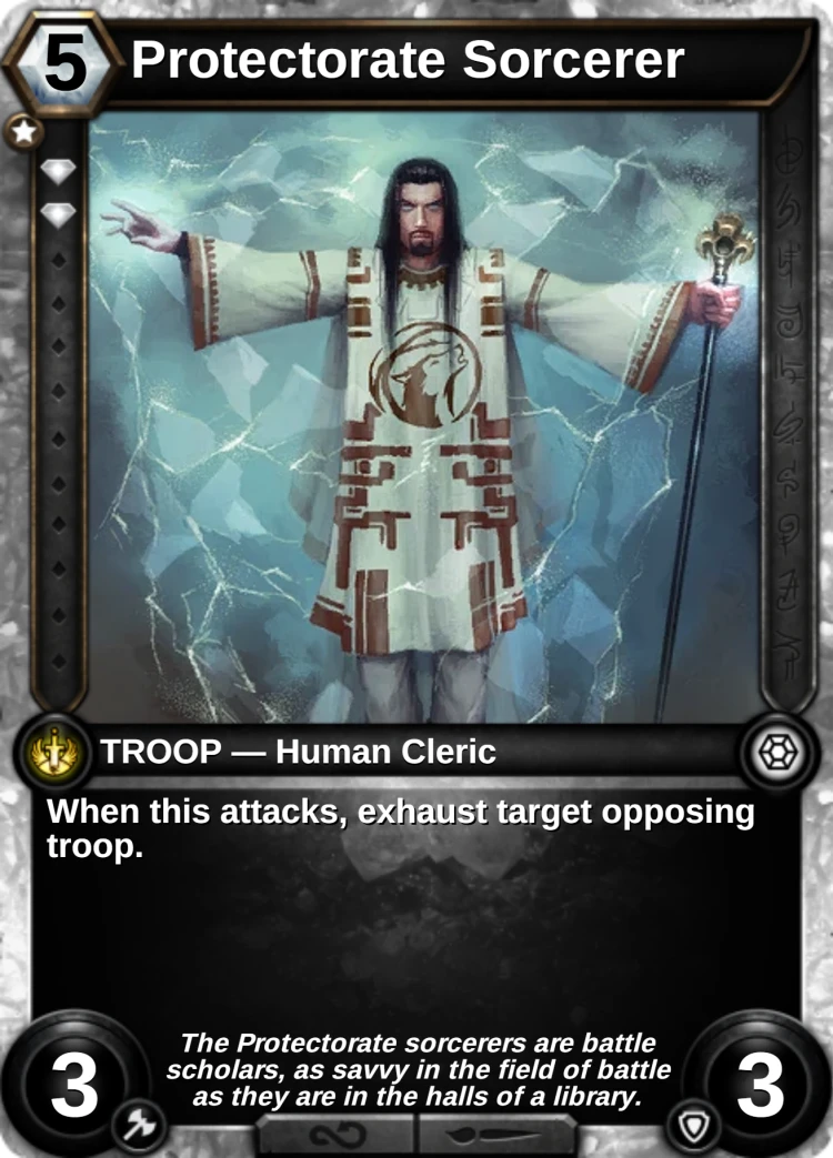 Protectorate Sorcerer: the card