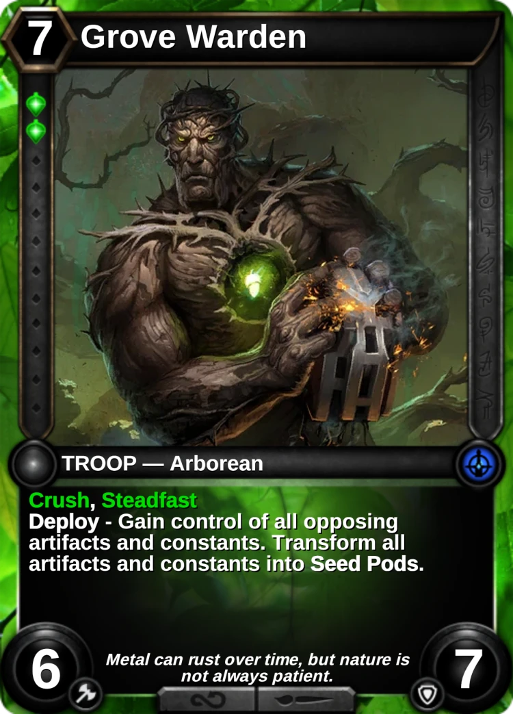 Grove Warden: the card