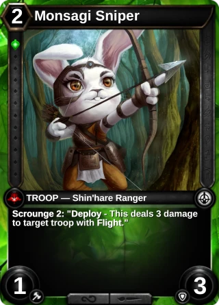 Monsagi Sniper: the card this item changes