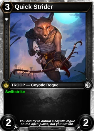 Quick Strider: the card this item changes