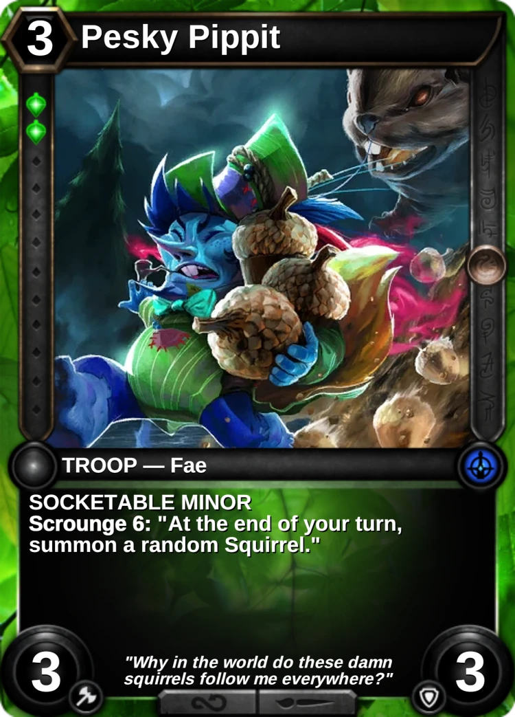 Pesky Pippit: the card