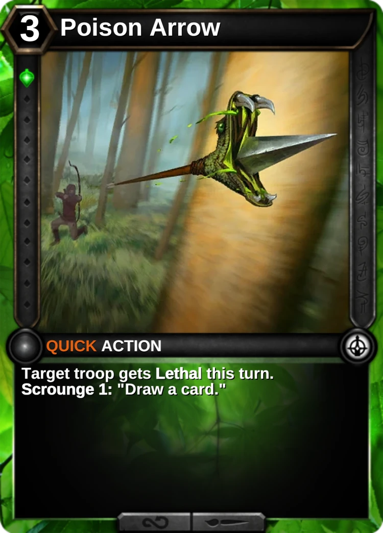 Poison Arrow: the card
