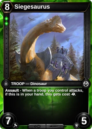 Siegesaurus: the card this item changes