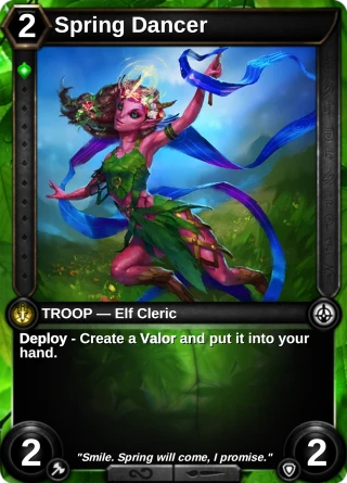 Spring Dancer: the card this item changes