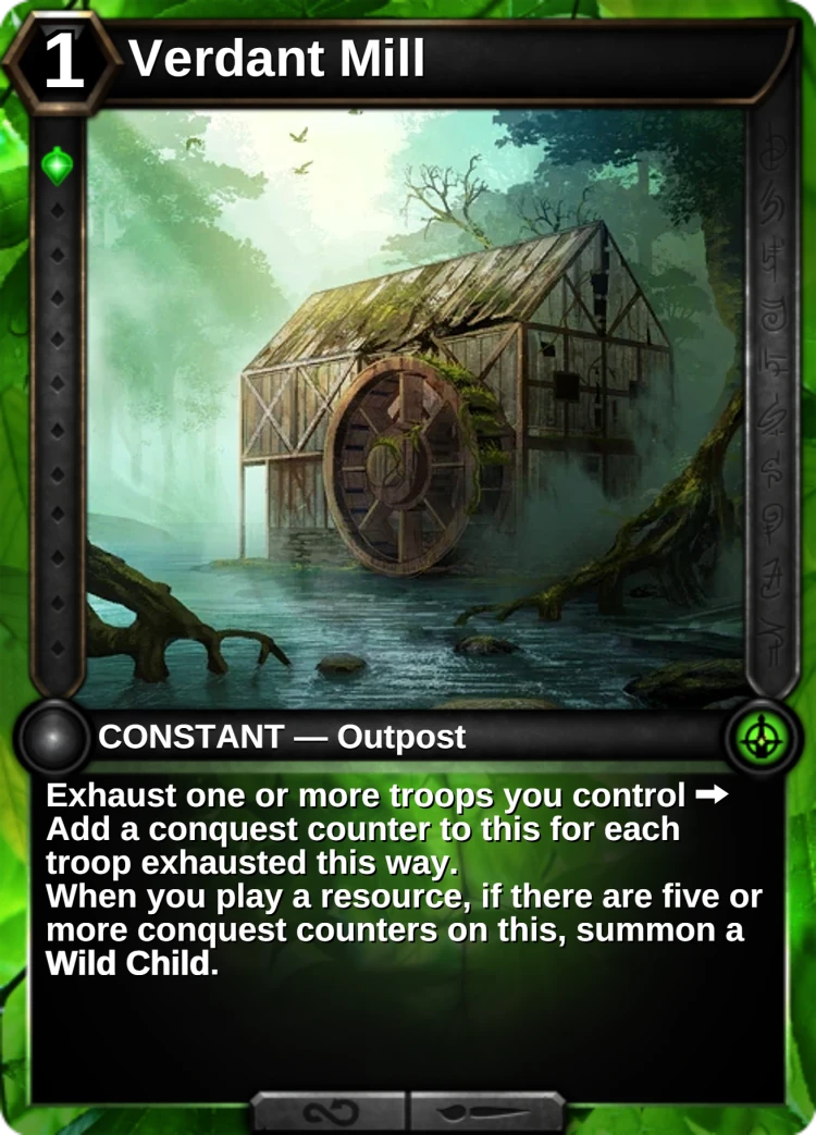Verdant Mill: the card