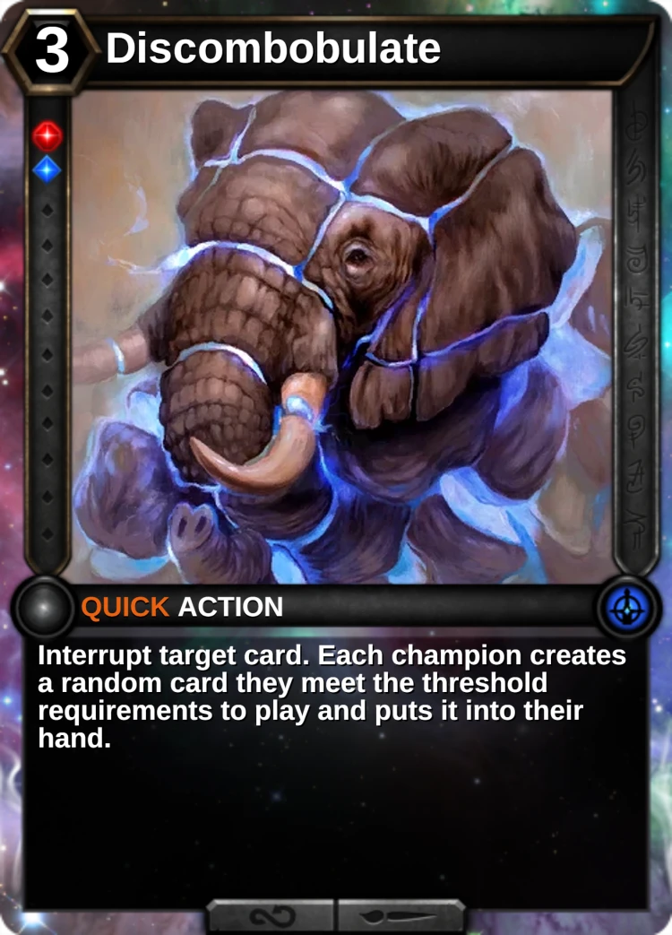 Discombobulate: the card