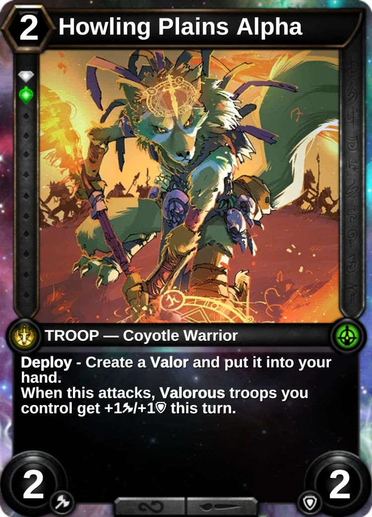 Howling Plains Alpha: the card