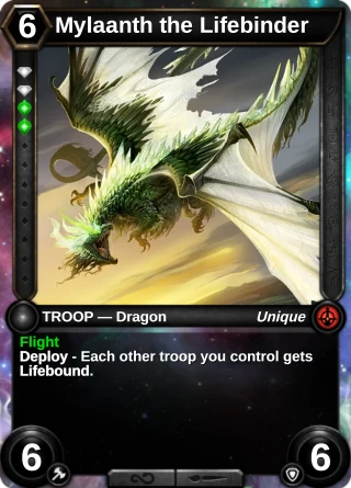 Mylaanth the Lifebinder: the card this item changes