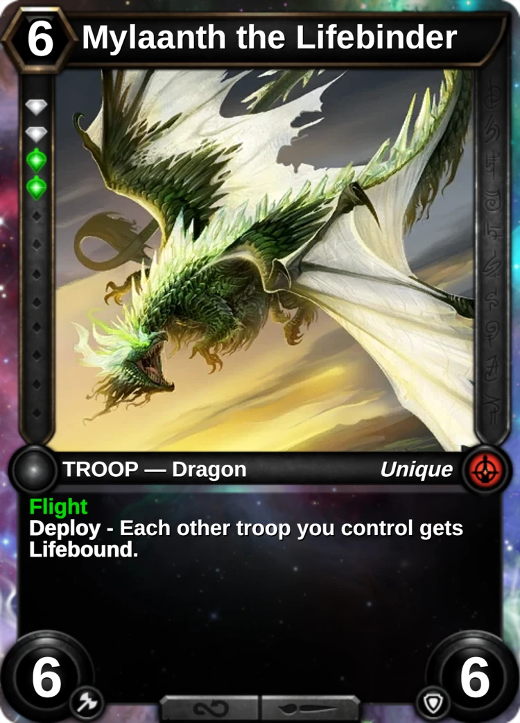 Mylaanth the Lifebinder: the card