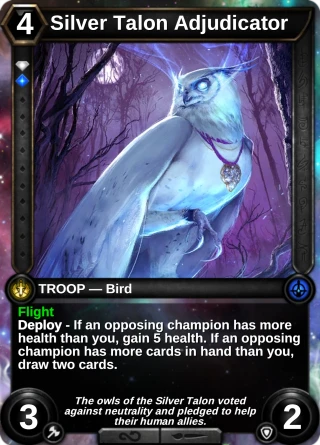 Silver Talon Adjudicator: the card this item changes