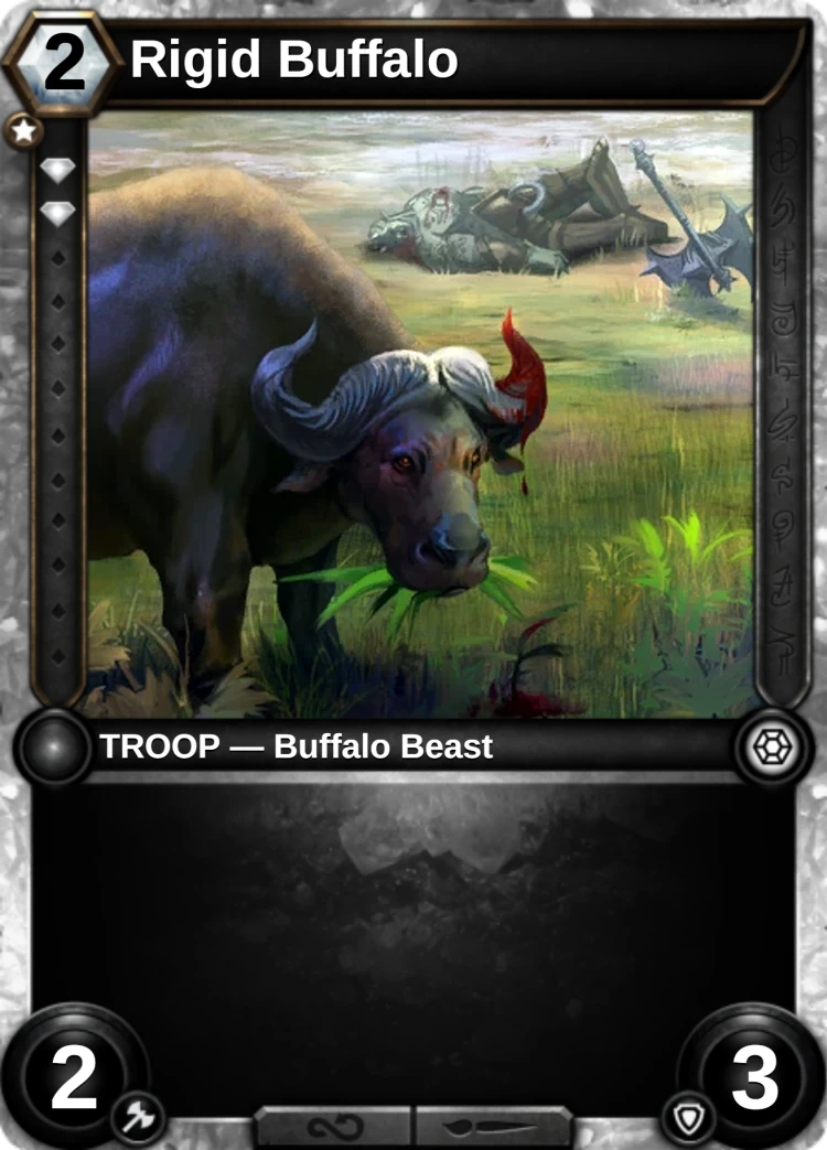 Rigid Buffalo: the card