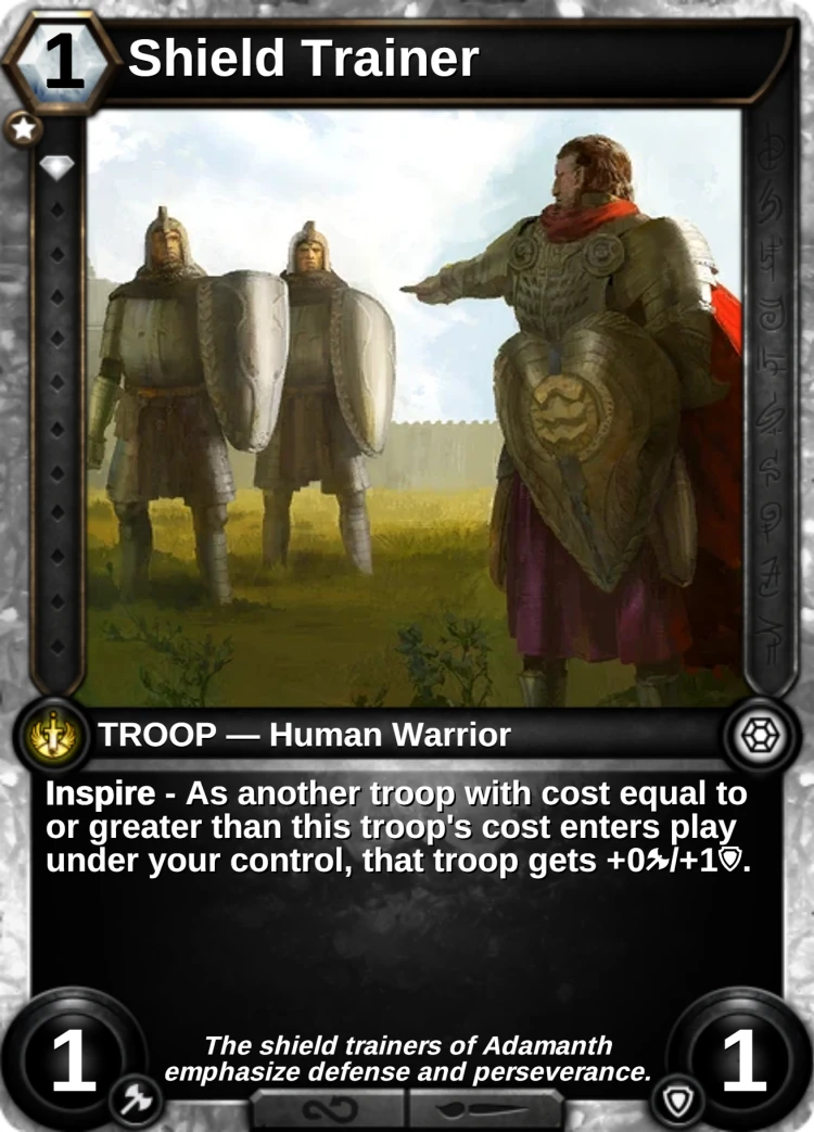 Shield Trainer: the card