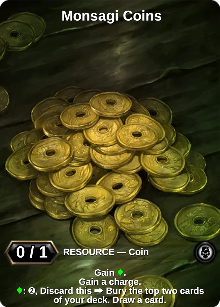 Monsagi Coins: the card