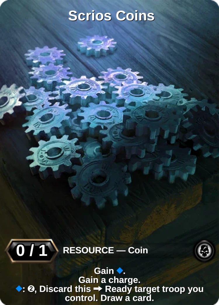 Scrios Coins: the card