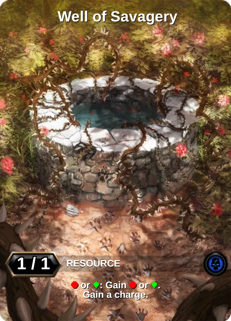 Well of Savagery: the card