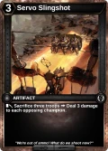 Servo Slingshot: printing in Scars of War