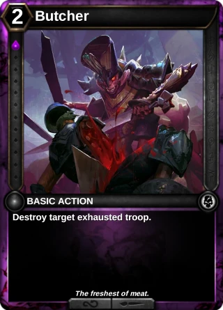 Butcher: the card this item changes