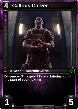 Callous Carver: the card this item changes