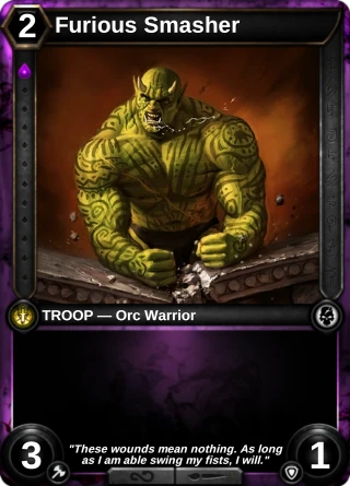 Furious Smasher: the card this item changes