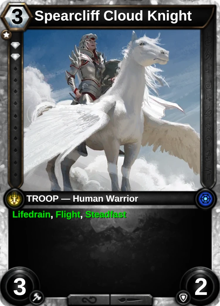 Spearcliff Cloud Knight: the card