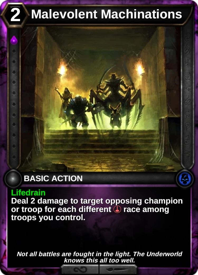 Malevolent Machinations: the card