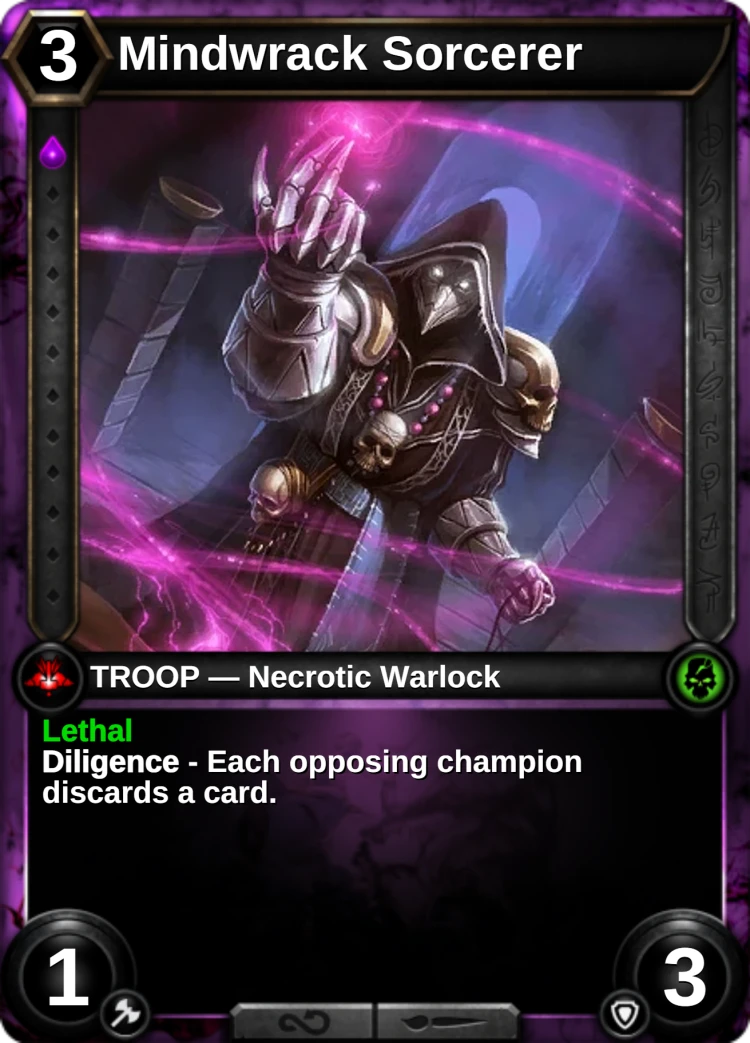Mindwrack Sorcerer: the card