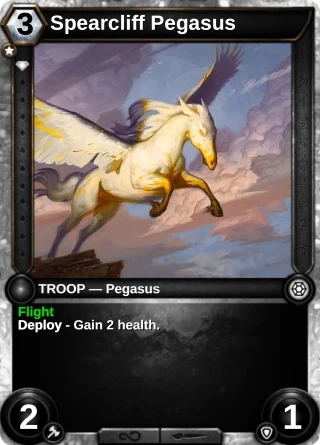 Spearcliff Pegasus: the card this item changes
