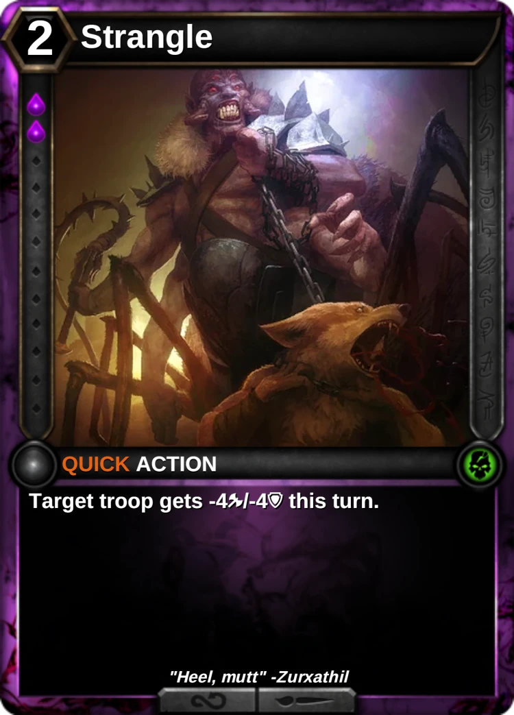 Strangle: the card