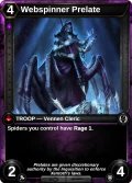 Webspinner Prelate: printing in Scars of War
