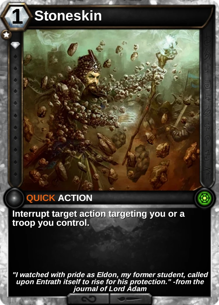 Stoneskin: the card