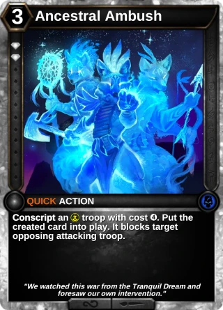 Ancestral Ambush: the card this item changes
