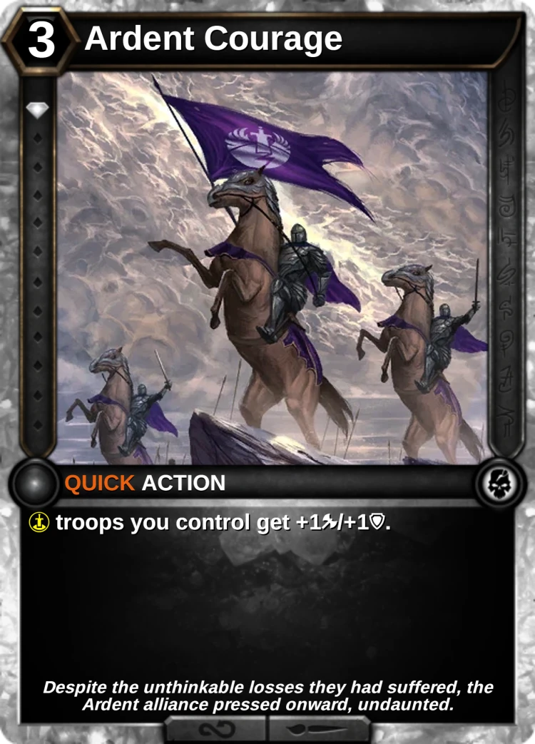 Ardent Courage: the card