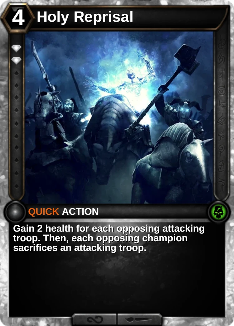 Holy Reprisal: the card