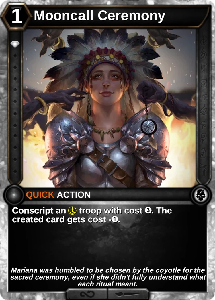Mooncall Ceremony: the card