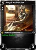 Royal Halberdier: printing in Scars of War