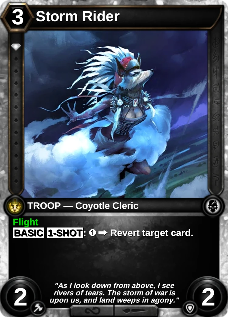 Storm Rider: the card