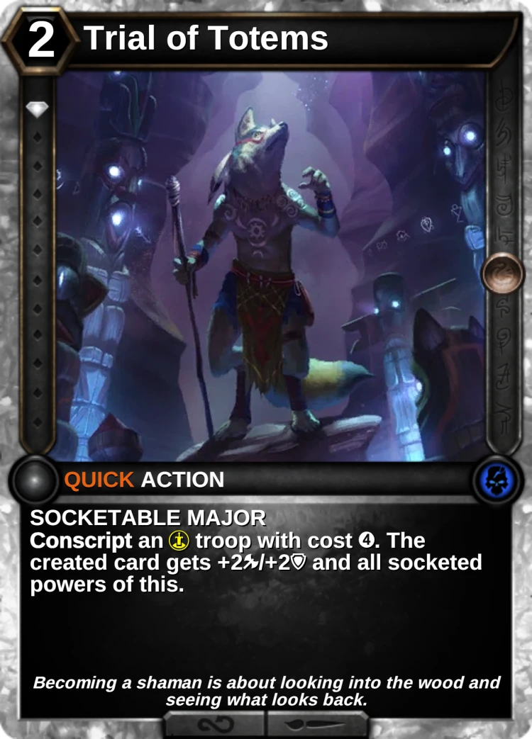 Trial of Totems: the card