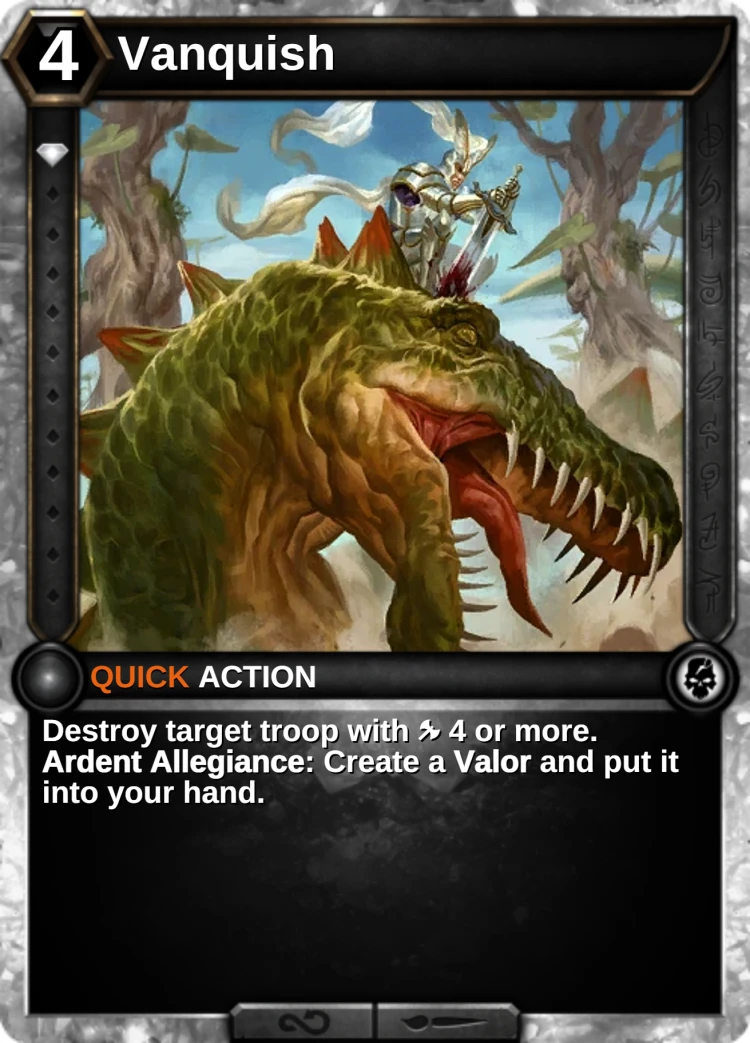 Vanquish: the card