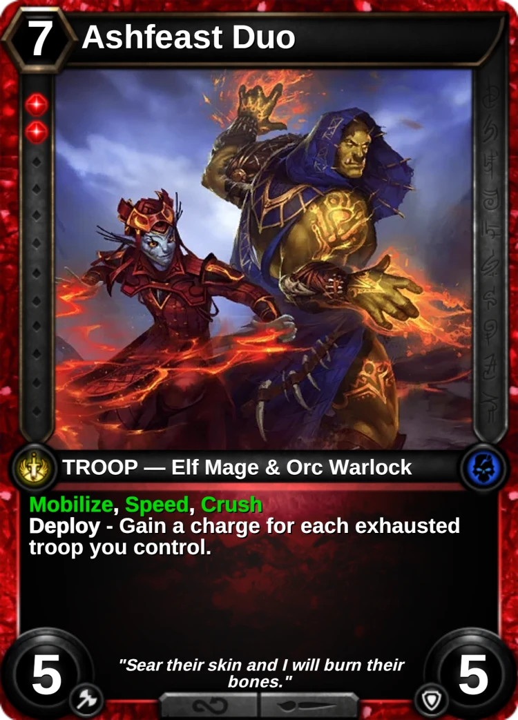 Ashfeast Duo: the card
