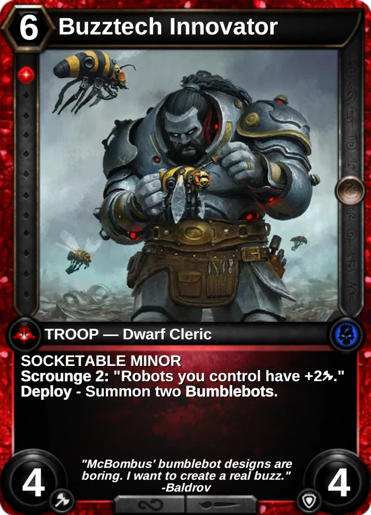 Buzztech Innovator: the card