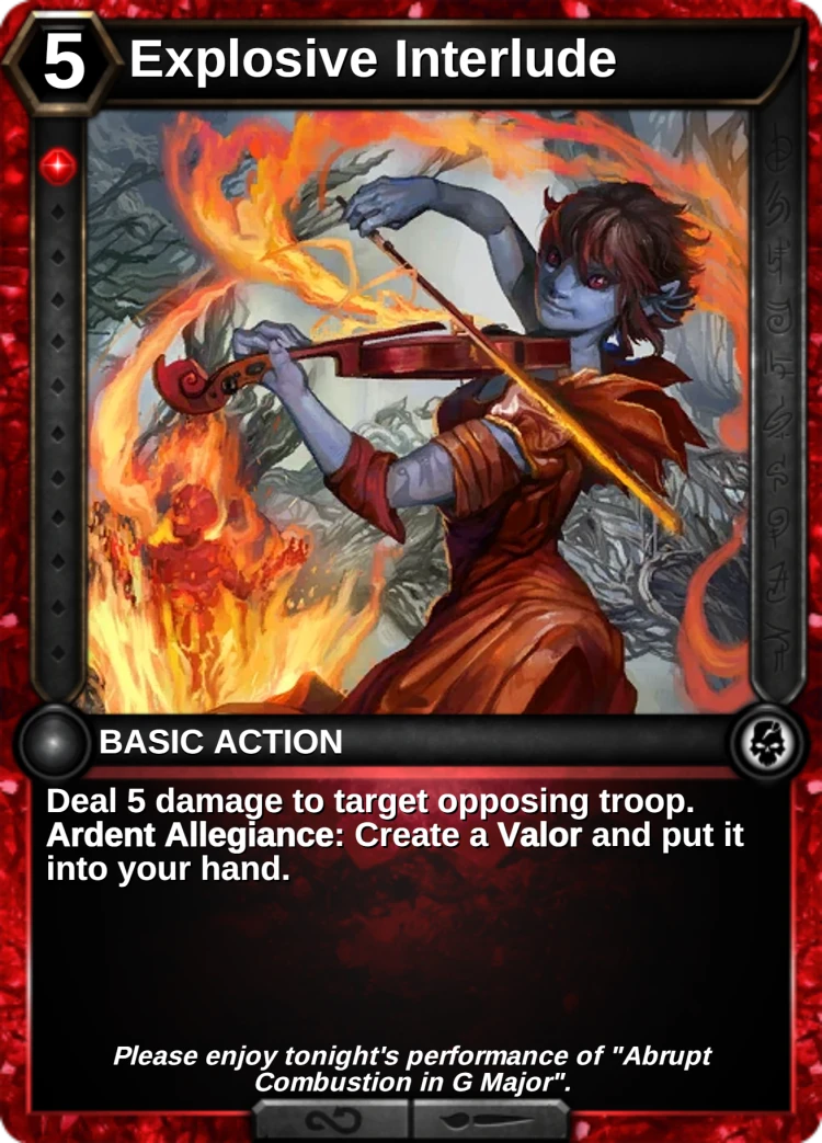 Explosive Interlude: the card