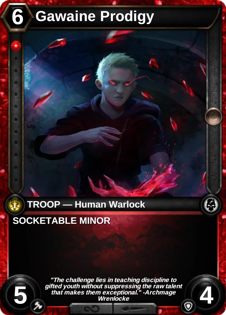 Gawaine Prodigy: the card
