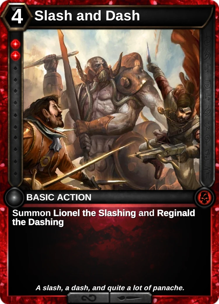 Slash and Dash: the card