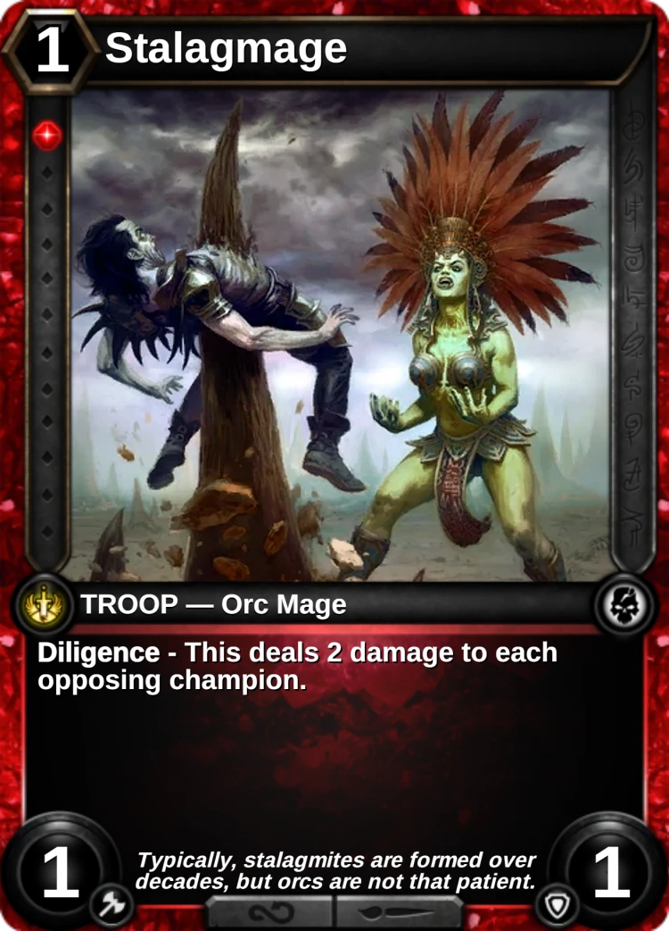Stalagmage: the card