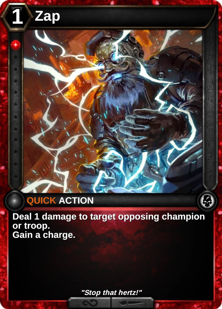 Zap: the card